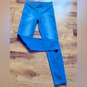 Jennifer Lopez Blue Studded Jeggings - Sz 6 - Super Stretch
